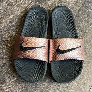 Nike Pink/Black Slides